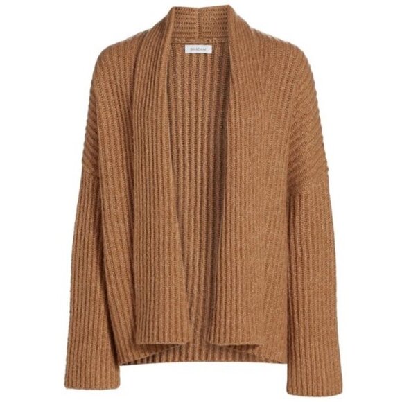 💕NAADAM💕 Cashmere Fisherman Shawl Cardigan  ~ Ginger Brown XL NWT - Picture 6 of 15